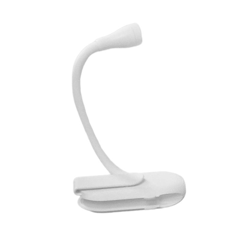 Rechargeable Book Reading Light Lamp LED Reading Light With Clamp 360°Adjustable Neck 3-Color