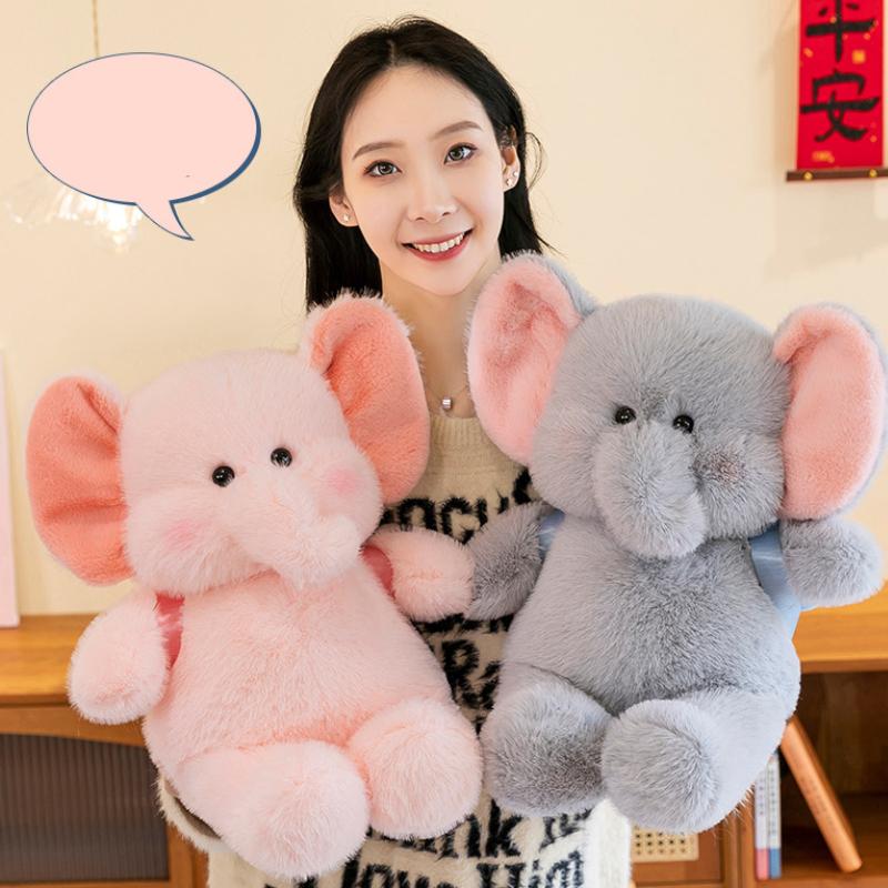 Plush Toy Elephant Backpack Stuffed Animal Doll Pp Cotton Decor Cartoon Bag