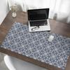 Protective Tabletop Mat for Company Office Floral Ornament 120X60 Cm