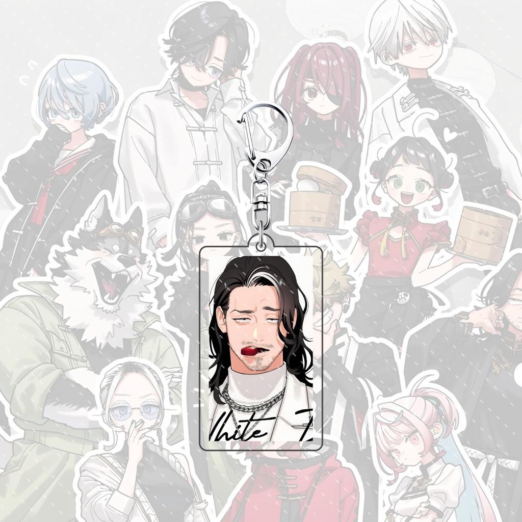 Portachiavi acrilico per zaino anime Gokurakugai 6 cm personaggio Aruma Tao Saotome Nei Takarai Tatsuomi Ban decorazione regalo carino