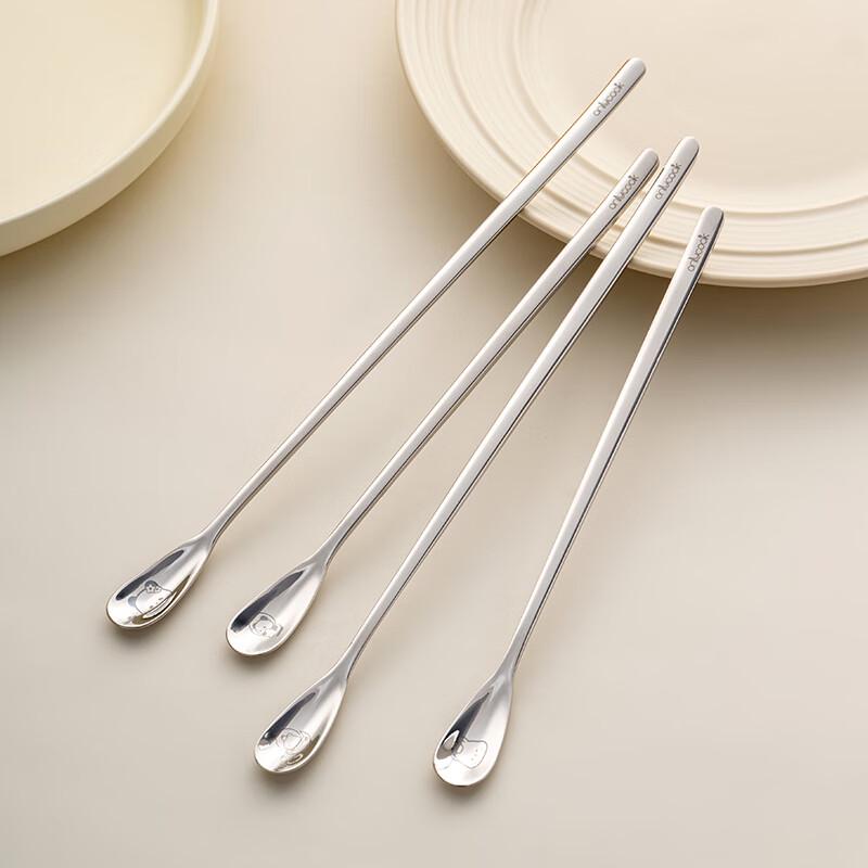 Onlycook Stainless Steel Long Handle Stirring & Dessert Spoons