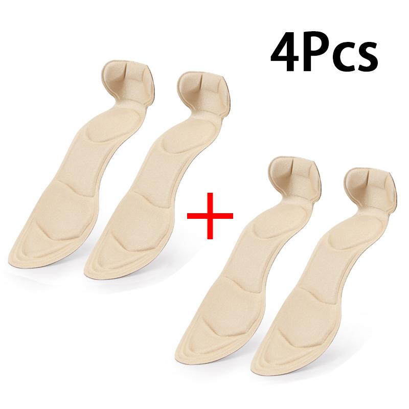 T-shaped Women's Insoles High Heels Comfortable Shock-Absorbing Insoles Shoe Size Adjustment Heel Protector 2Pcs/4Pcs