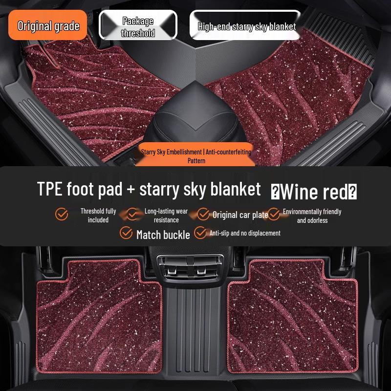 Seven-Seater TPE Waterproof & Dirt-Proof Floor Mats for Buick GL8 652T
