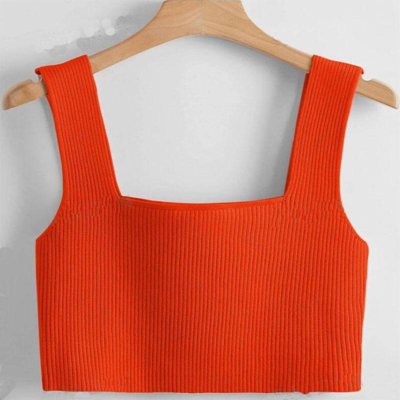 YYFS Blusas y camisas de tirantes sin mangas con estampado de colores sólidos de moda informal de verano y primavera para mujer