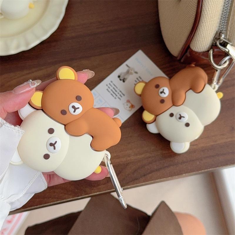 Hug easy bear for AirPods 1 apple bluetooth wireless headset cover 1/1/1 generation pro1 silicone creative
