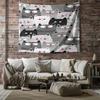 Bohemian Wall Tapestry Aesthetic Room Decor Nature Landscape Tapestry Forest Backdrop Large Wall Hanging Home Textile Vintage Ta