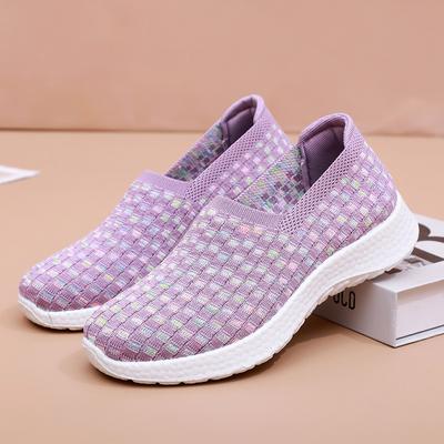 Lightweight Mesh Breathable Women's Casual Shoes Anti-skid and Wear-resistant Low Top Women's Walking Shoes