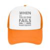 Ham Radio Operator Never Let You Down Foam Trucker Hats Men Women Summer Cooling Mesh Baseball Cap Casual Sun Hat Adjustbale