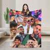 Soft Warm Blanket Travel Office Rauw Alejandro Singer Rapper Throw Blanket  Flannel Bedspread For Couch Chair Sofa Bed Sofa Bed