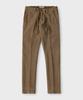 PANICALE Brown Drawstring Cotton Regular Fit Pants