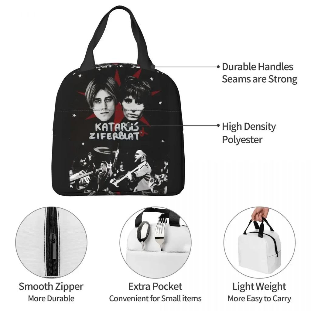 Katarsis Tavo Akys Lithuania Eurovision 2025 Insulated Lunch Bag for Women Children Portable Food Boxes Thermal Lunch Box Tote