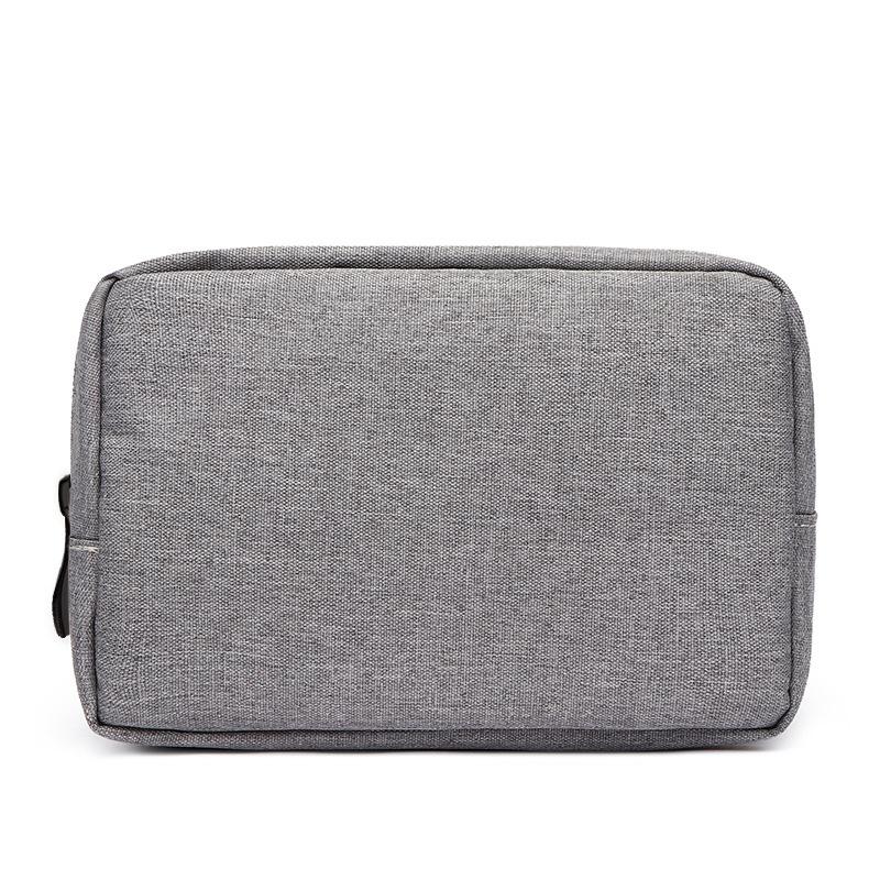 

Портативная сумка-органайзер для кабелей и шнуров, дорожная сумка для цифровых зарядных устройств, проводов, USB, power bank, маленький органайзер для электроники 17x11.5cm серый