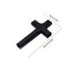 5pcs Wood Cross Pendant Charm Hangable Charm Ornament Decoration Crafts for Home Church Praying Meditation Charm Gift
