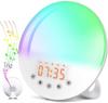 LED Sunrise Alarm Clock with FM Radio & Seven-Color Night Light