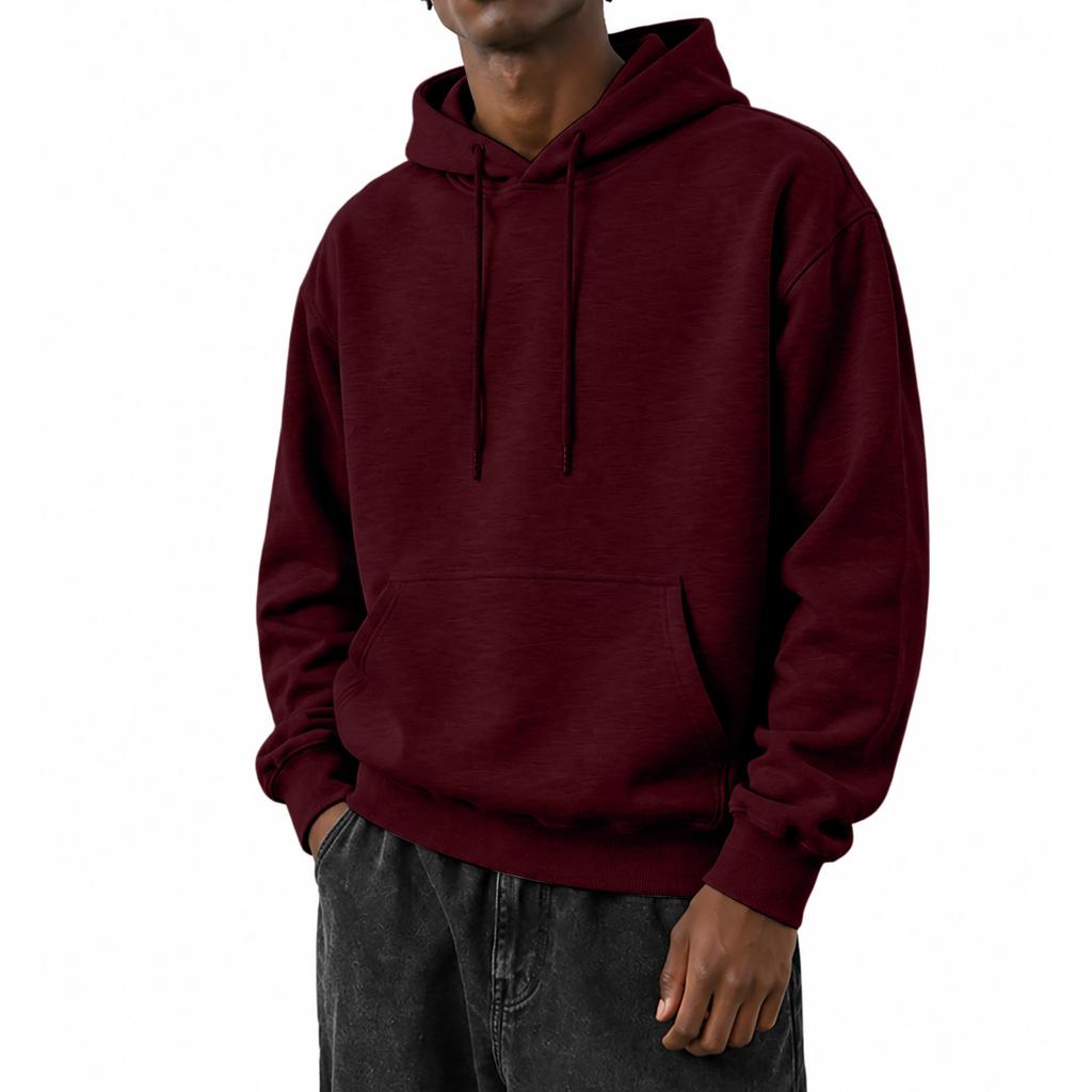 Herren Kapuzenpullover Farbe, Langarm Freizeit Lockerer Pullover
