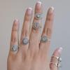Five Finger Baguette Birthstone Ring by Sunrise Jewelrs • Best Friend Gift • Anniversary Gift • Adjustable Personalized Gemstone Ring •