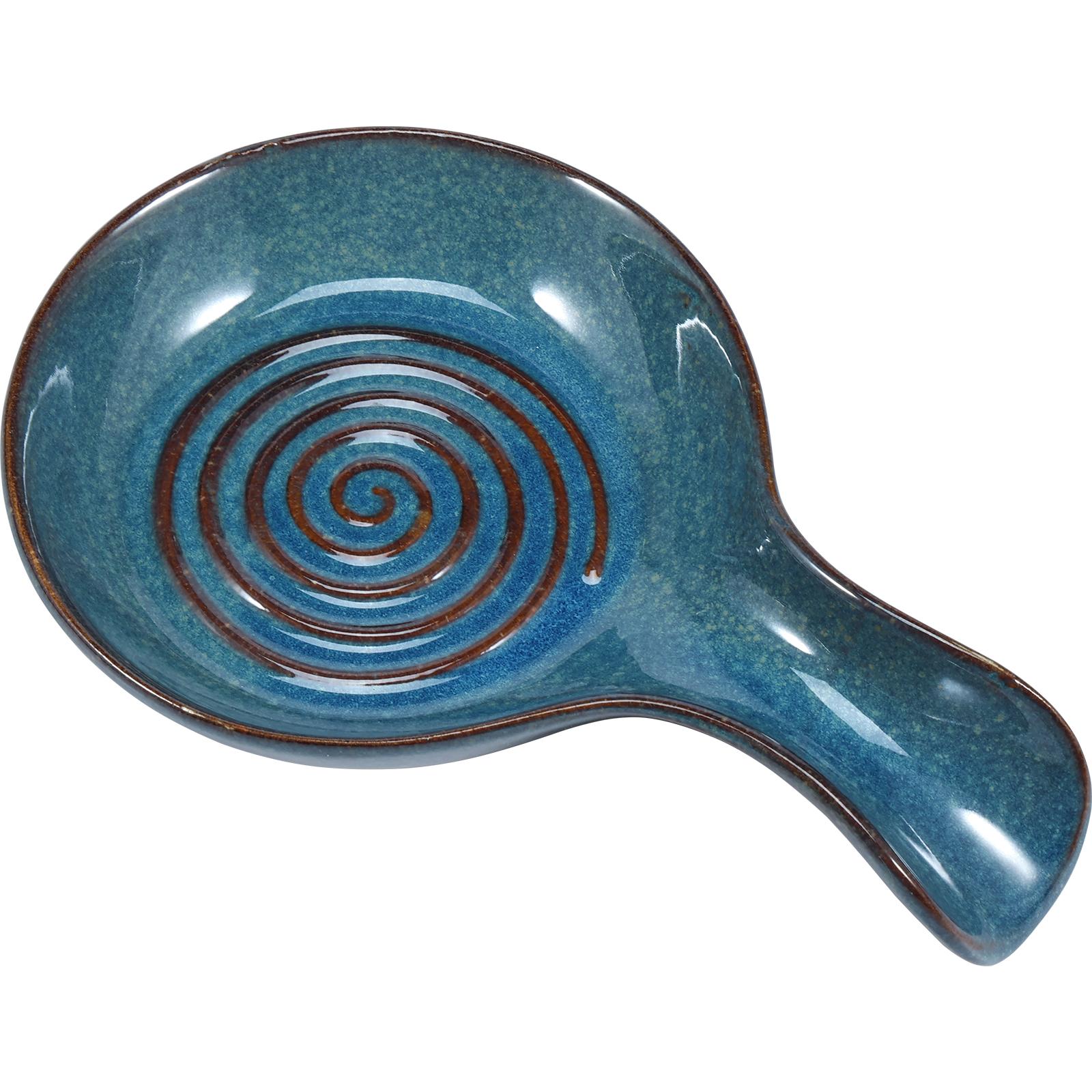 

Spoon Holder Rest Large Ceramic Spoon Holder Heat-Resistant Ceramic Cooking Holder Coffee Spoon Cradle for Kitchen Counter синий