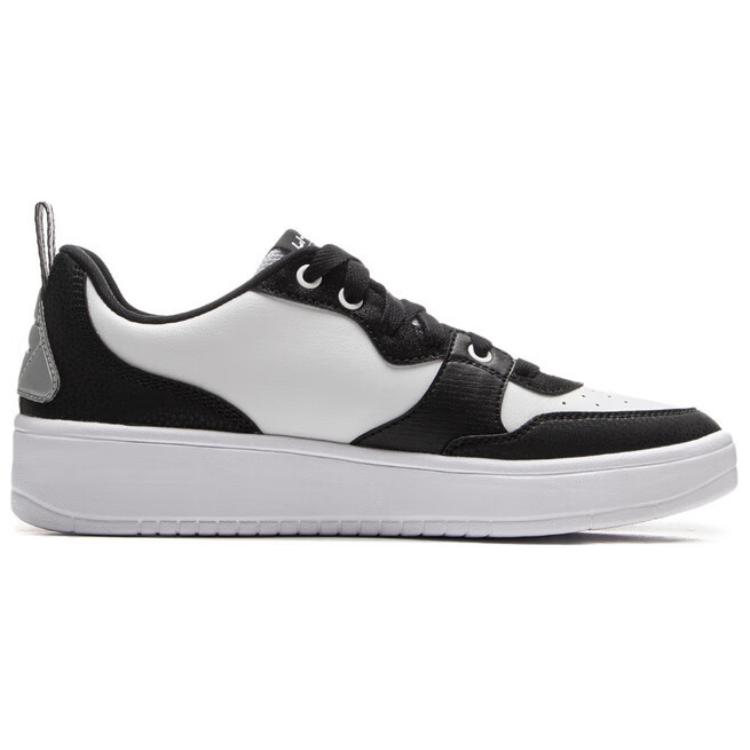 New LiNing Qingchao Anti-Slip Wear-Resistant Low-Top Skateboard Shoes Unisex Black White AGCV061-2