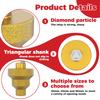 1/2PCS Step Drill Bit Sturdy Diamond Brazed Beveling Chamfer Bits Precision Cutting Multi Layer Hole Opener Wear for Metal Wood