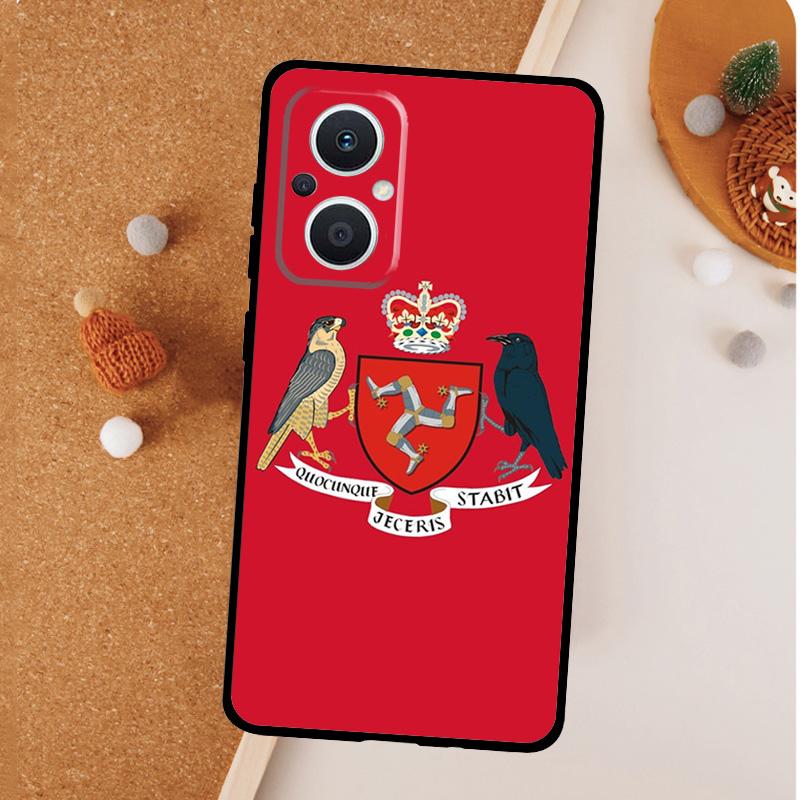 Isle of Man Coat of Arms Case For OPPO Reno 13F 12F 11F 8T 7 8 10 11 12 13 Pro OPPO Find X8 Pro X6 X3 X5 Lite Cover