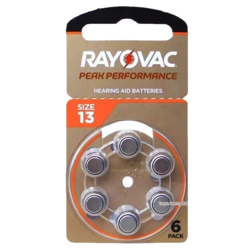 Rayovac Zinc-Air Hearing Aid Batteries 1.45V A10, A312, A13, A675 