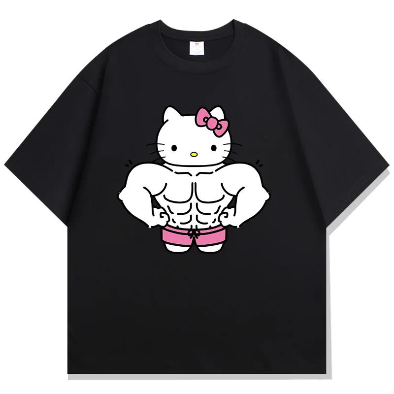 Cotton Breathable Childrens Tshirt Summer Pink Muscle Printed Parent Child Wear Unisexs and Womens Short Sleeves