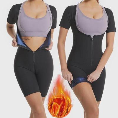 Tute intere da donna che inducono il sudore per lo sculpting del corpo per la corsa e il fitness in Europa e America