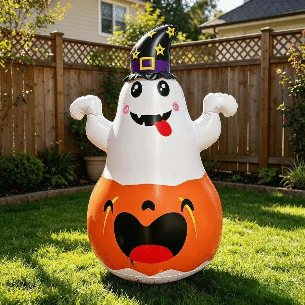 PVC Material Inflatable Pumpkin LED Light Pumpkin Lamp Halloween Decoration Indoor Decoration