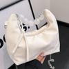 Stylish Pu Pearl Handbag For Women Trendy Soft Chain Small Square Crossbody Bag