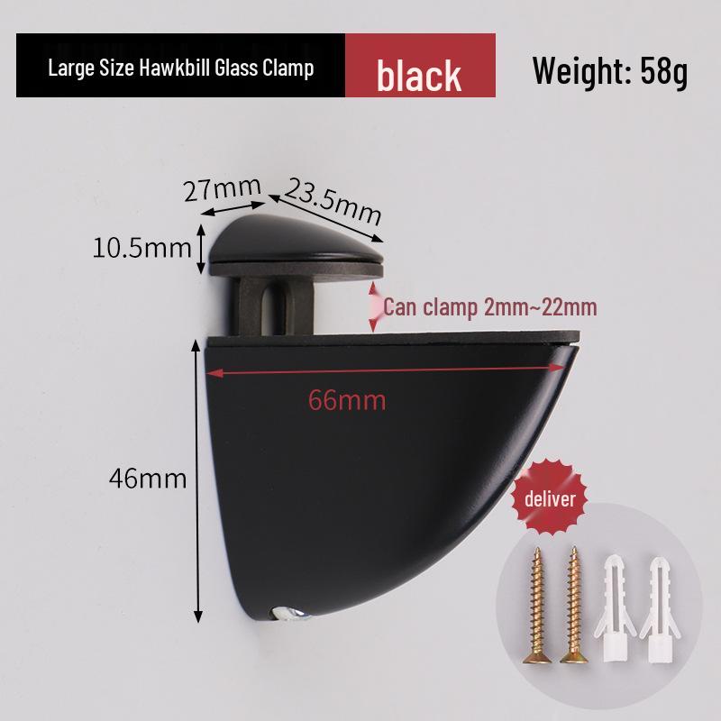 Adjustable Glass Shelf Clip Support Bracket