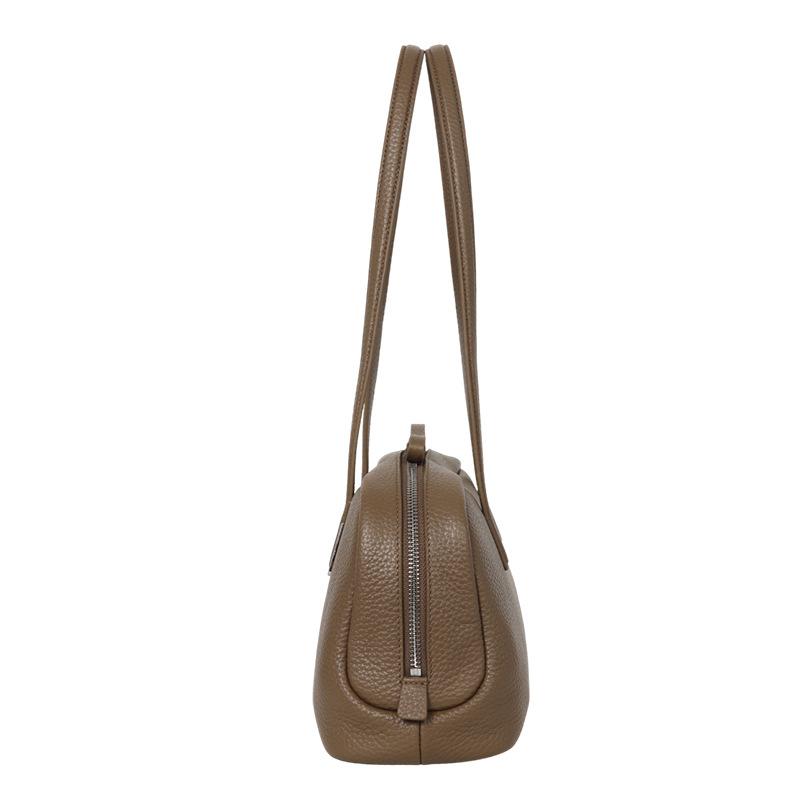 Top-grain Leather Women's Bags, Single-shoulder Bags, Handbags, Underarm Bags, Bowling Bags, Crossbody Bags, Leather Bags