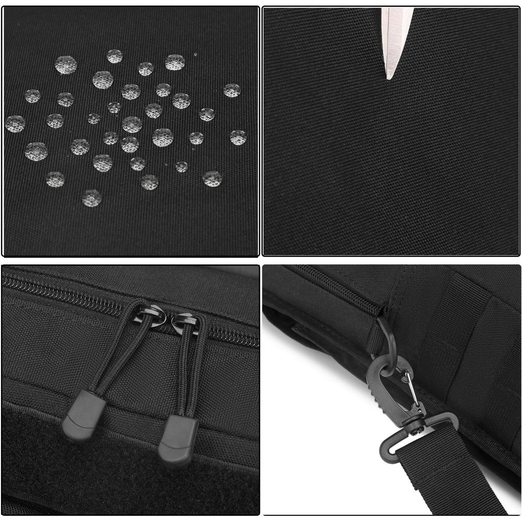 ArcEnCiel Mensageiro Militar B5 Ombro Tático para Exterior e Negócios Preto Bolsa Masculina, Vertical, Pesada, Capacidade, Bolsa, Bolsa de Mão, Pasta,