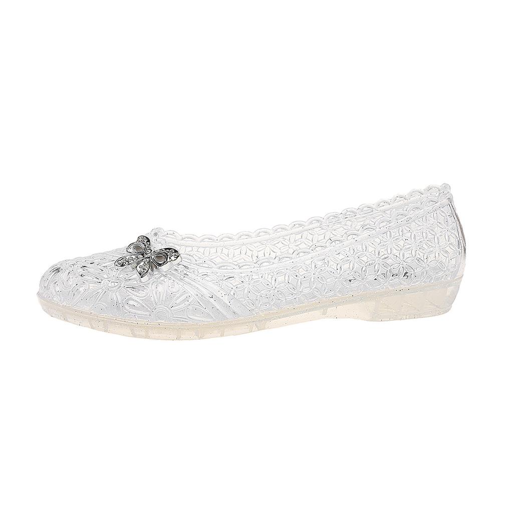 Fashion Sandals for Women Jelly Shoes Fashion Classic Pvc Plastics Transparent Sandal Female Summer Shoes Casual Flat Bottom Sandales