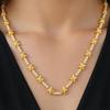Luxury 18k Gold Plated Gemma Cubic Zirconia Jewelry Set for Women Elegant High Quality X Cross Choker Necklace Wedding Jewelry