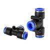 Three-Way T-Type Air Pipe Quick Connector for 8mm Pneumatic Components and High-Pressure Air Pumps