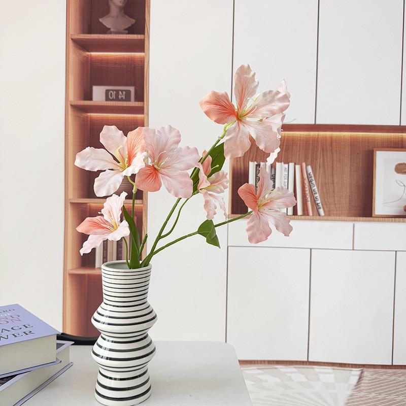 Flowers Wedding Lily Party Silk Flower Display Bright Colors Home Studio Use