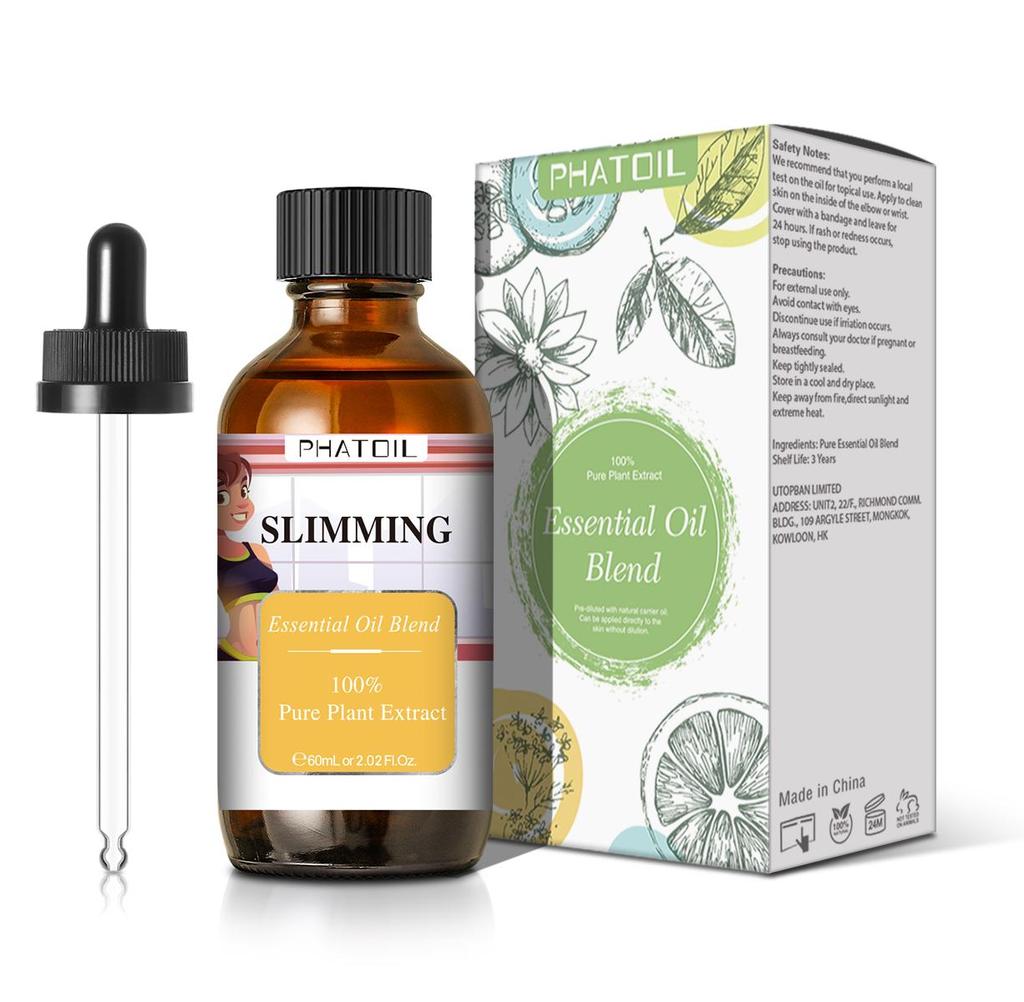 PHATOIL 60ML Essential Oil Blend for Anxiety Ease Sleep Easy Mosquito Repellent Pure Essential Oils and Carrier Oil for Slimming Hair Growth