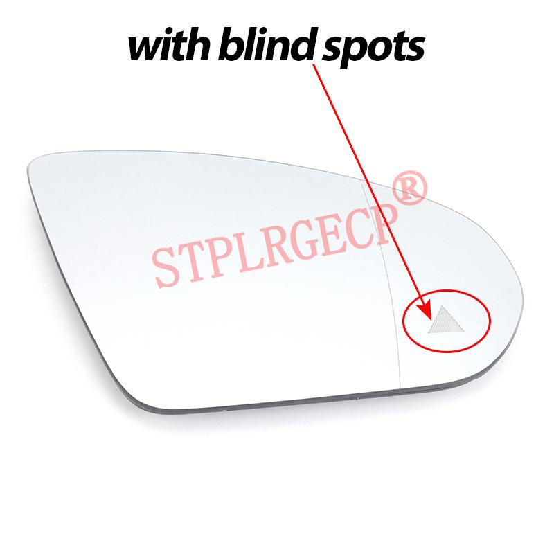 Car Clear Heated Mirror Glass with Blind Spot Warning Light for Mercedes-Benz A CLA W177 V177 C118 X118 -Present LH RH