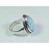 Natural Larimar Pectolite Gemstone 925 Solid Sterling Silver Ring Size US-7 PG-168