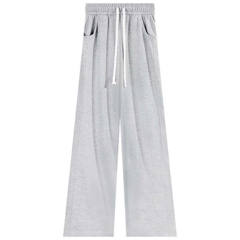 White Sweatpants for Women In Spring and Autumn Summer New Banana Pants High Waist Drooping Wide-leg Slimming Straight Casual Sweatpants