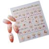 3D Rhinestone Floral Nail Stickers: Waterproof Crystal Diamond Appliques, Self-Adhesive Nail Art Decorations
