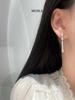 Musla Design Jewelry Stud Earrings For Women 925 Sterling Silver Earrings Zircon Fashion Fan Dorp Earrings