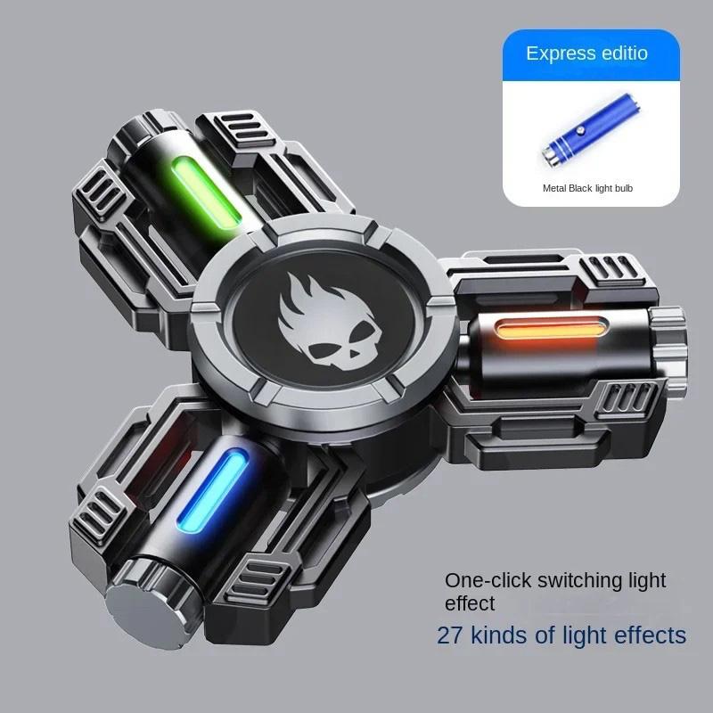 

Fidget Toys Metal Hand Spinner Desk Edc Gyro Luminous Gyro Scope Stress Adhd Relief Creative Toys For Men Adults Kids Antiestres