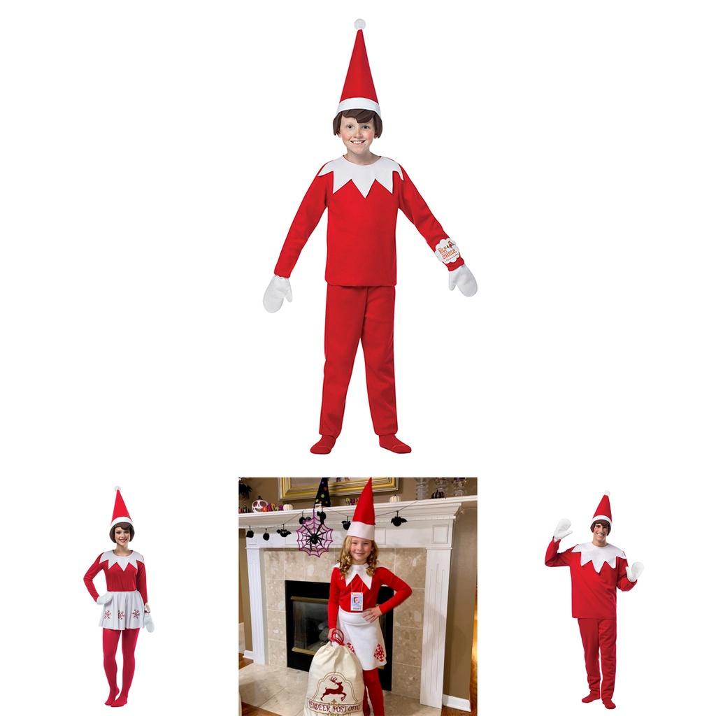 Amazing Cotton Toddler-adults Elf Cosplay Costume For Christmas Party