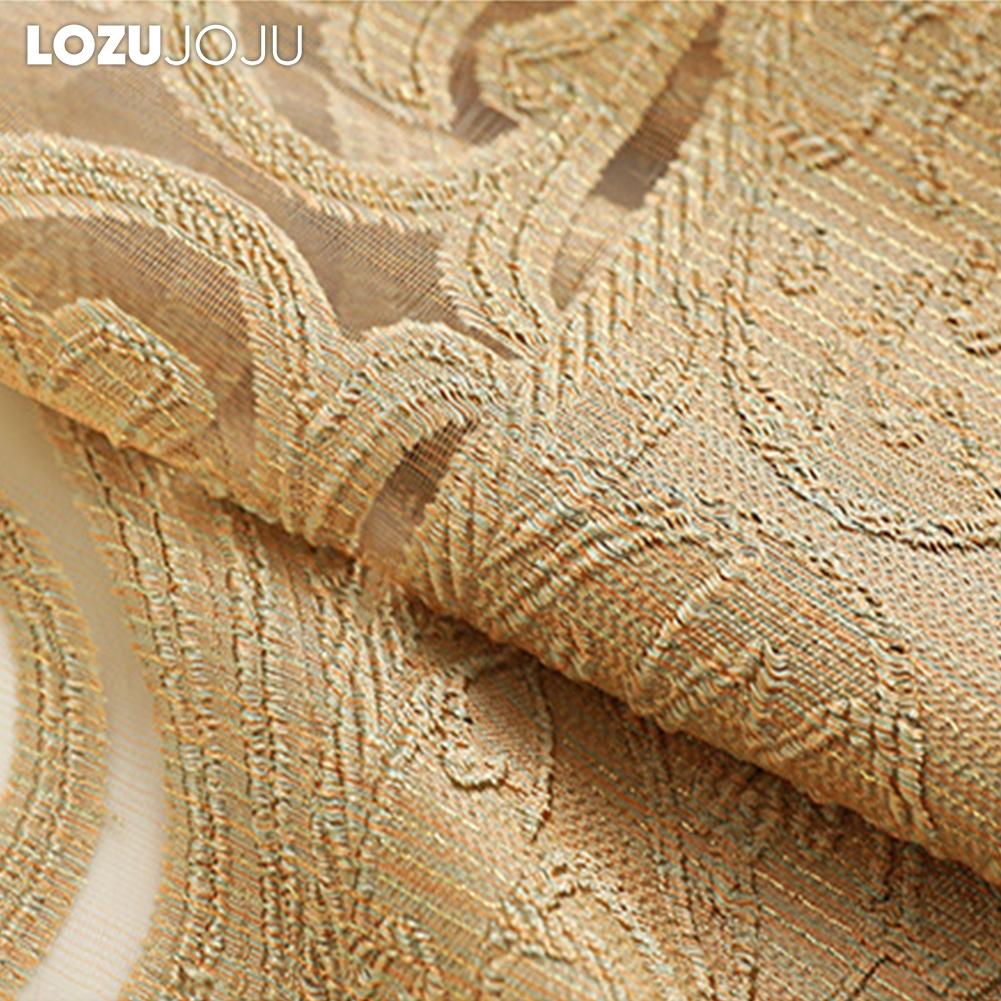 1PC LOZUJOJU Fashionable and Elegant European Hollow Out Tulle Curtains and Sheer Curtains for Living Room Bedroom Home Decor
