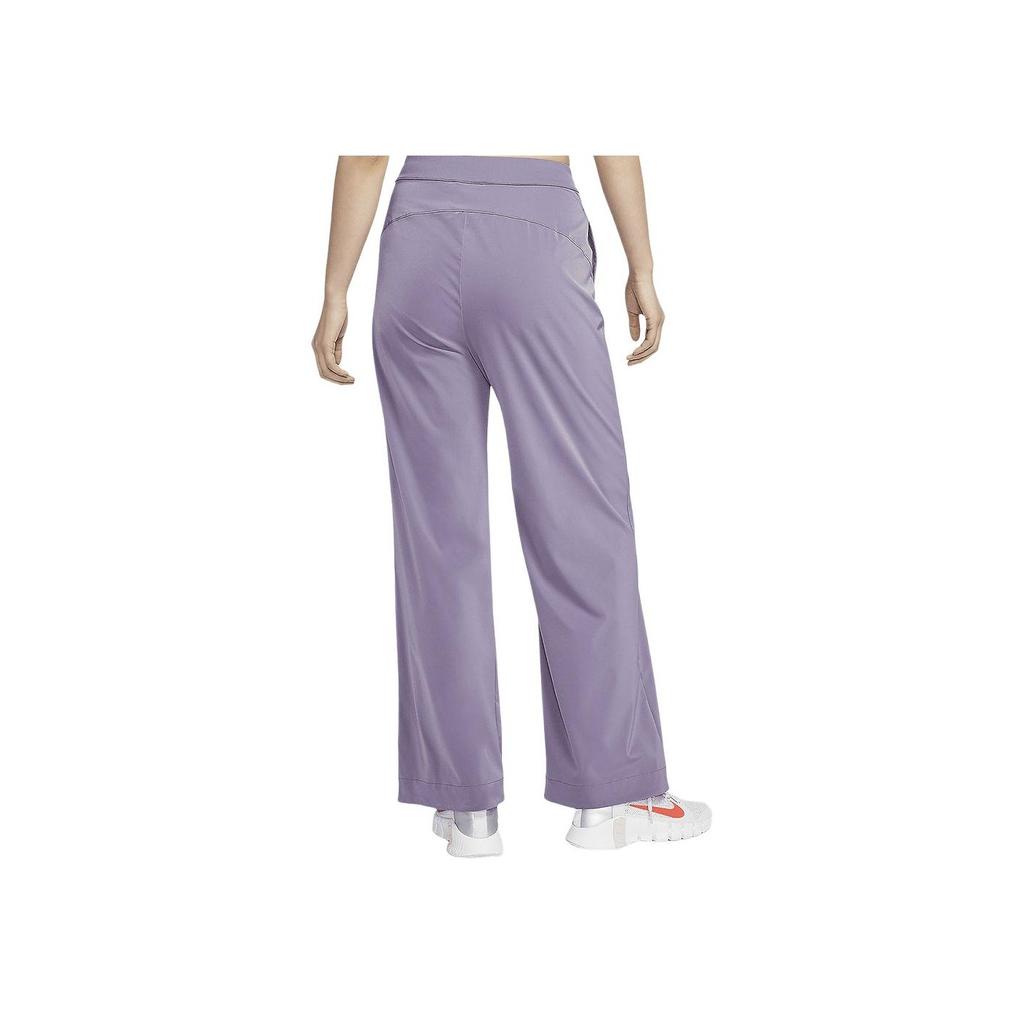 Nike Solid Quick-Dry Thin Wide-Leg Casual Pants Women Bottoms Purple FQ2167-509