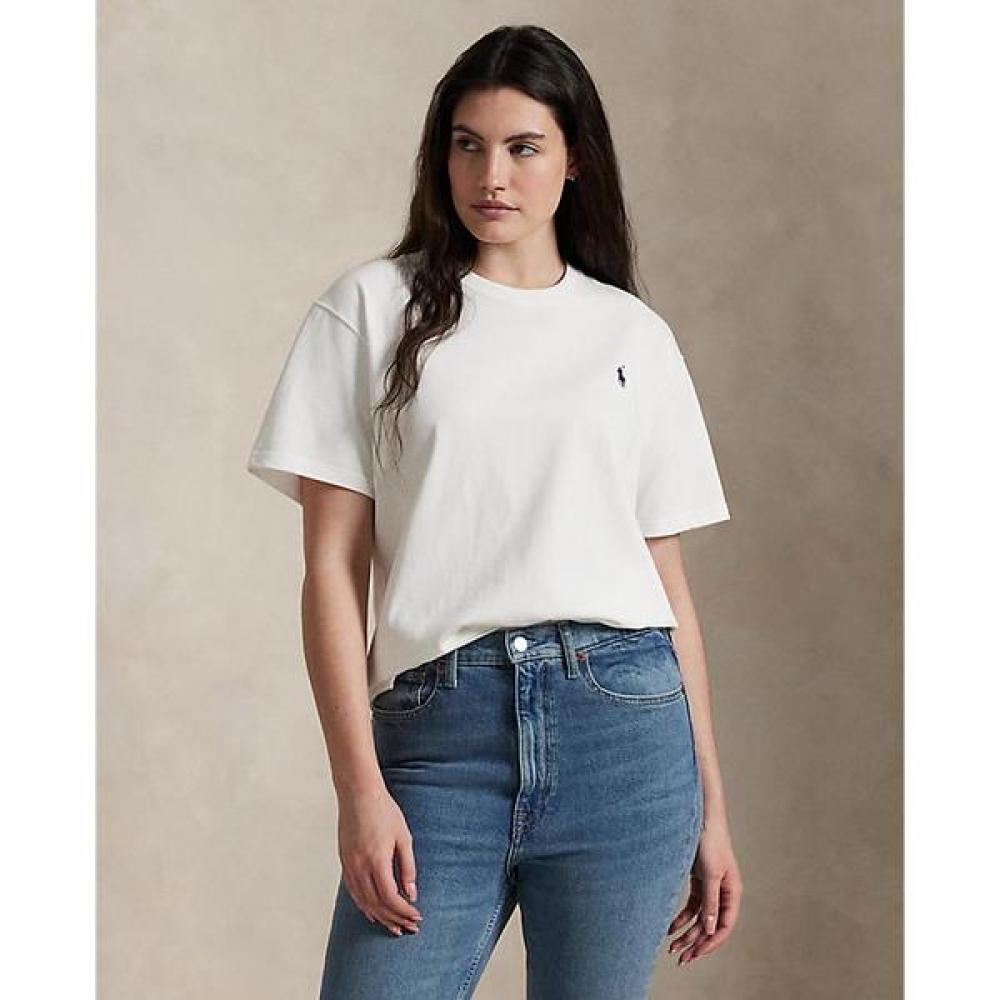 Polo Ralph Lauren Women Cotton Jersey Crewneck Tee  Wmpoknincu21056100 