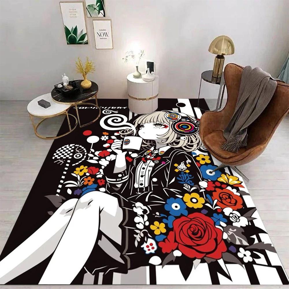 

Cartoon Graffiti Girl Drinking Coffee Carpet Rug for Home Living Room Bedroom Sofa Doormat Decor Kid Game Area Rug Floor Mat 40x60cm