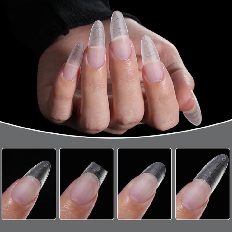 Professional Matte Press On Nail 240 Pcs Short Ladder Long Oval Optional Size Markers ABS Nail Art For Office Occasions