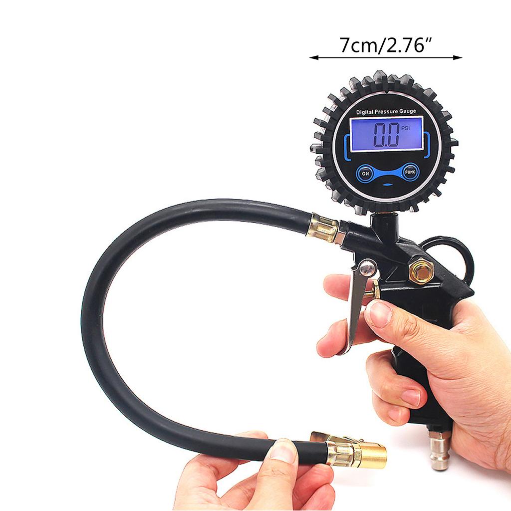 Tire Pressure Gauge, 200PSI Backlight Digital LCD Display Tire Gauges for Tire Pressure,Air Pressure Gauge for Car Bike